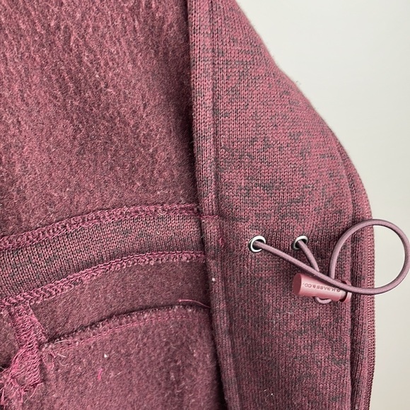 G.H. Bass & Co Tunic Jacket SZ S Maroon/Black Warm Drawstrings Inside For Fit - Picture 12 of 12